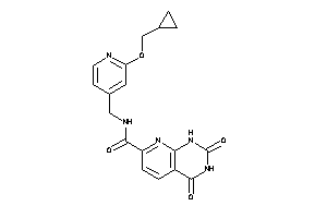 N-[[2-(cyclopropylmethoxy)-4-pyridyl]methyl]-2,4-diketo-1H-pyrido[2,3-d]pyrimidine-7-carboxamide