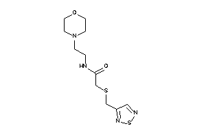N-(2-morpholinoethyl)-2-(1,2,5-thiadiazol-3-ylmethylthio)acetamide