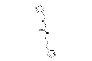 Image of N-(3-imidazol-1-ylpropyl)-2-(1,2,5-thiadiazol-3-ylmethylthio)acetamide