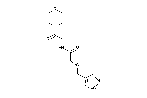 Image of N-(2-keto-2-morpholino-ethyl)-2-(1,2,5-thiadiazol-3-ylmethylthio)acetamide
