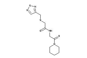 Image of N-(2-keto-2-piperidino-ethyl)-2-(1,2,5-thiadiazol-3-ylmethylthio)acetamide