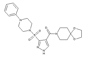 1,4-dioxa-8-azaspiro[4.5]decan-8-yl-[3-(4-phenylpiperazino)sulfonyl-1H-pyrazol-4-yl]methanone