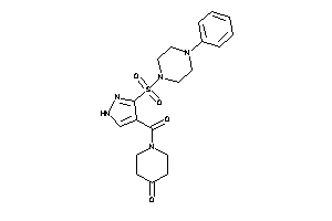 1-[3-(4-phenylpiperazino)sulfonyl-1H-pyrazole-4-carbonyl]-4-piperidone