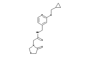 N-[[2-(cyclopropylmethoxy)-4-pyridyl]methyl]-2-(4-ketothiazolidin-3-yl)acetamide