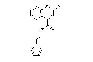 N-(2-imidazol-1-ylethyl)-2-keto-chromene-4-carboxamide