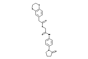 2-(2,3-dihydro-1,4-benzodioxin-6-yl)acetic Acid [2-keto-2-[4-(2-ketopyrrolidino)anilino]ethyl] Ester