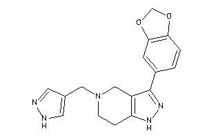 3-(1,3-benzodioxol-5-yl)-5-(1H-pyrazol-4-ylmethyl)-1,4,6,7-tetrahydropyrazolo[4,3-c]pyridine