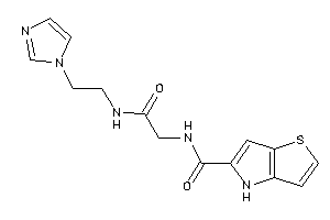 Image of N-[2-(2-imidazol-1-ylethylamino)-2-keto-ethyl]-4H-thieno[3,2-b]pyrrole-5-carboxamide