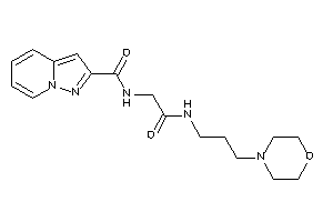 Image of N-[2-keto-2-(3-morpholinopropylamino)ethyl]pyrazolo[1,5-a]pyridine-2-carboxamide