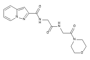 Image of N-[2-keto-2-[(2-keto-2-morpholino-ethyl)amino]ethyl]pyrazolo[1,5-a]pyridine-2-carboxamide