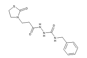 1-benzyl-3-[3-(2-ketothiazolidin-3-yl)propanoylamino]urea