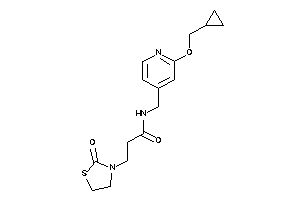 N-[[2-(cyclopropylmethoxy)-4-pyridyl]methyl]-3-(2-ketothiazolidin-3-yl)propionamide