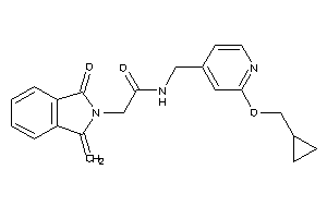 N-[[2-(cyclopropylmethoxy)-4-pyridyl]methyl]-2-(1-keto-3-methylene-isoindolin-2-yl)acetamide