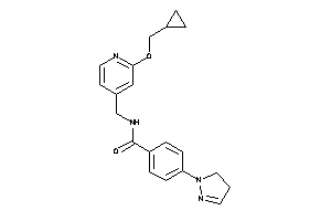 N-[[2-(cyclopropylmethoxy)-4-pyridyl]methyl]-4-(2-pyrazolin-1-yl)benzamide