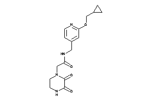 N-[[2-(cyclopropylmethoxy)-4-pyridyl]methyl]-2-(2,3-diketopiperazino)acetamide