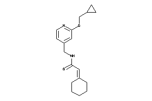 2-cyclohexylidene-N-[[2-(cyclopropylmethoxy)-4-pyridyl]methyl]acetamide