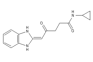 N-cyclopropyl-5-(1,3-dihydrobenzimidazol-2-ylidene)-4-keto-valeramide