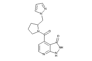 4-[2-(pyrazol-1-ylmethyl)pyrrolidine-1-carbonyl]-1,2-dihydropyrazolo[3,4-b]pyridin-3-one