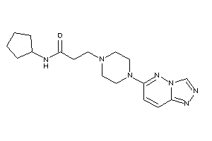 N-cyclopentyl-3-[4-([1,2,4]triazolo[3,4-f]pyridazin-6-yl)piperazino]propionamide