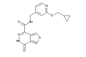 N-[[2-(cyclopropylmethoxy)-4-pyridyl]methyl]-7-keto-6H-isoxazolo[3,4-d]pyridazine-4-carboxamide