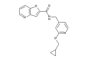 N-[[2-(cyclopropylmethoxy)-4-pyridyl]methyl]furo[3,2-b]pyridine-2-carboxamide