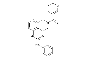 1-[2-(3,4-dihydro-2H-pyran-5-carbonyl)-3,4-dihydro-1H-isoquinolin-5-yl]-3-phenyl-urea