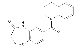 7-(3,4-dihydro-2H-quinoline-1-carbonyl)-3,5-dihydro-2H-1,5-benzothiazepin-4-one