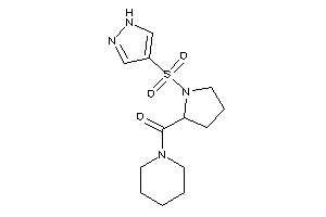 Piperidino-[1-(1H-pyrazol-4-ylsulfonyl)pyrrolidin-2-yl]methanone