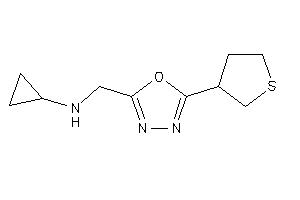 Cyclopropyl-[(5-tetrahydrothiophen-3-yl-1,3,4-oxadiazol-2-yl)methyl]amine