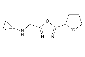 Cyclopropyl-[(5-tetrahydrothiophen-2-yl-1,3,4-oxadiazol-2-yl)methyl]amine