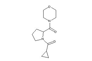 Image of [1-(cyclopropanecarbonyl)pyrrolidin-2-yl]-morpholino-methanone