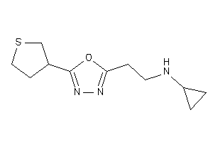 Cyclopropyl-[2-(5-tetrahydrothiophen-3-yl-1,3,4-oxadiazol-2-yl)ethyl]amine