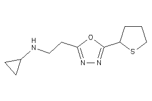 Cyclopropyl-[2-(5-tetrahydrothiophen-2-yl-1,3,4-oxadiazol-2-yl)ethyl]amine