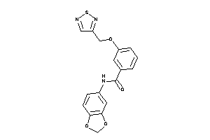 N-(1,3-benzodioxol-5-yl)-3-(1,2,5-thiadiazol-3-ylmethoxy)benzamide