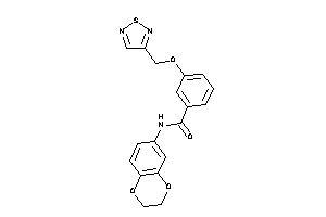 N-(2,3-dihydro-1,4-benzodioxin-6-yl)-3-(1,2,5-thiadiazol-3-ylmethoxy)benzamide