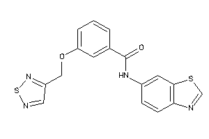 N-(1,3-benzothiazol-6-yl)-3-(1,2,5-thiadiazol-3-ylmethoxy)benzamide