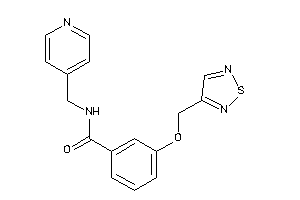 N-(4-pyridylmethyl)-3-(1,2,5-thiadiazol-3-ylmethoxy)benzamide