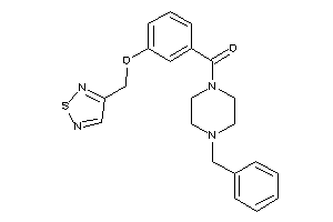 (4-benzylpiperazino)-[3-(1,2,5-thiadiazol-3-ylmethoxy)phenyl]methanone