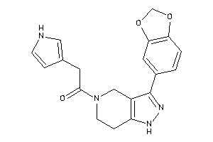 Image of 1-[3-(1,3-benzodioxol-5-yl)-1,4,6,7-tetrahydropyrazolo[4,3-c]pyridin-5-yl]-2-(1H-pyrrol-3-yl)ethanone