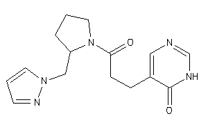 5-[3-keto-3-[2-(pyrazol-1-ylmethyl)pyrrolidino]propyl]-1H-pyrimidin-6-one