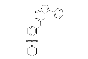 2-(5-keto-3-phenyl-1,2,4-oxadiazol-4-yl)-N-(3-piperidinosulfonylphenyl)acetamide