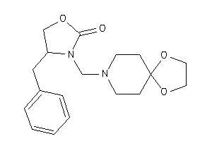 4-benzyl-3-(1,4-dioxa-8-azaspiro[4.5]decan-8-ylmethyl)oxazolidin-2-one