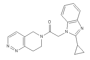 2-(2-cyclopropylbenzimidazol-1-yl)-1-(7,8-dihydro-5H-pyrido[4,3-c]pyridazin-6-yl)ethanone