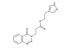 3-(4-keto-1,2,3-benzotriazin-3-yl)propionic Acid 2-(1H-pyrazol-4-yl)ethyl Ester