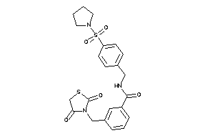 3-[(2,4-diketothiazolidin-3-yl)methyl]-N-(4-pyrrolidinosulfonylbenzyl)benzamide