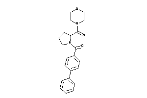 Morpholino-[1-(4-phenylbenzoyl)pyrrolidin-2-yl]methanone