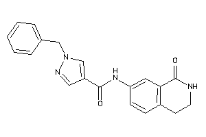 1-benzyl-N-(1-keto-3,4-dihydro-2H-isoquinolin-7-yl)pyrazole-4-carboxamide