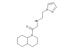 1-(3,4,4a,5,6,7,8,8a-octahydro-2H-quinolin-1-yl)-2-(2-pyrazol-1-ylethylamino)ethanone