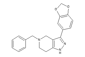 3-(1,3-benzodioxol-5-yl)-5-benzyl-1,4,6,7-tetrahydropyrazolo[4,3-c]pyridine