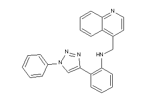 Image of [2-(1-phenyltriazol-4-yl)phenyl]-(4-quinolylmethyl)amine